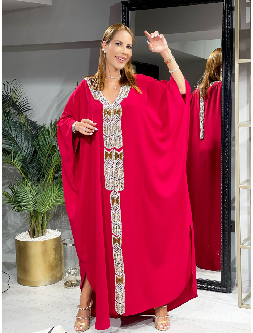 Lady Red Abaya